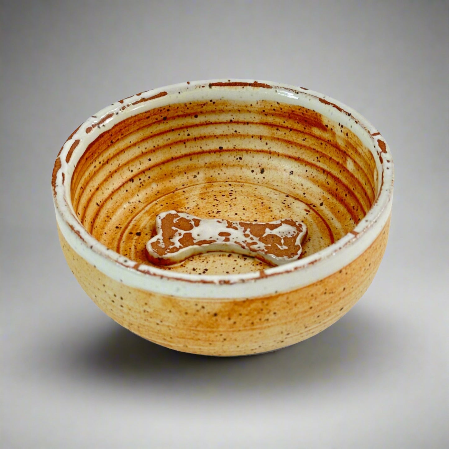 Premium Dog Bowl - Speckled Eggshell